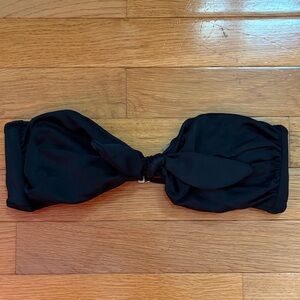 Victoria Secret Elegant Black Bikini Top with Knot